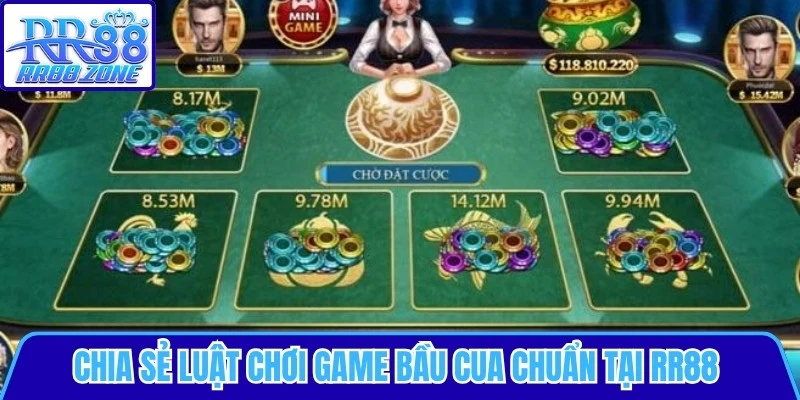 Chia sẻ luật chơi game bầu cua chuẩn tại RR88